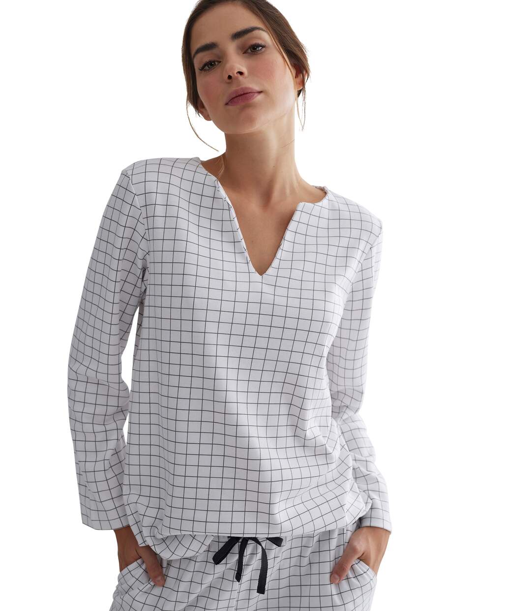 Pyjama pantalon tunique manches longues Cuadros Selmark
