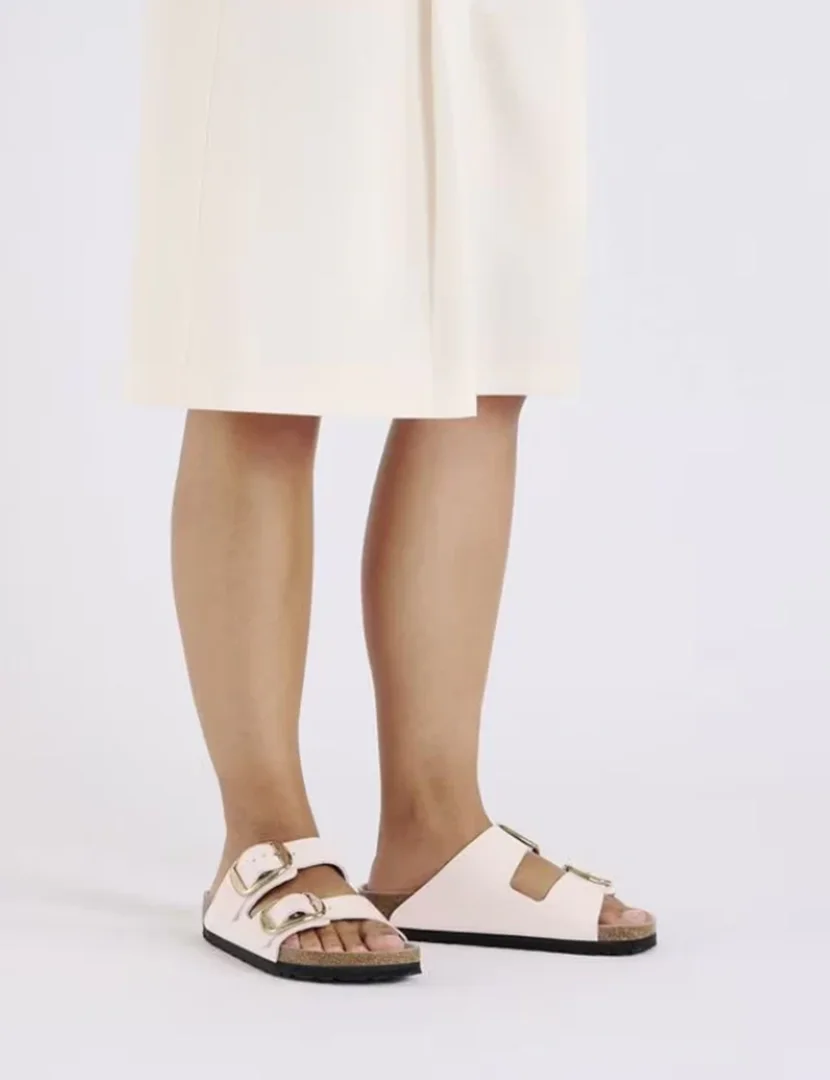 Arizona Big Buckle Leather Patent Narrow Pink