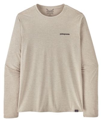 T-Shirt Manches Longues Patagonia Capilene Cool Daily Graphic Blanc