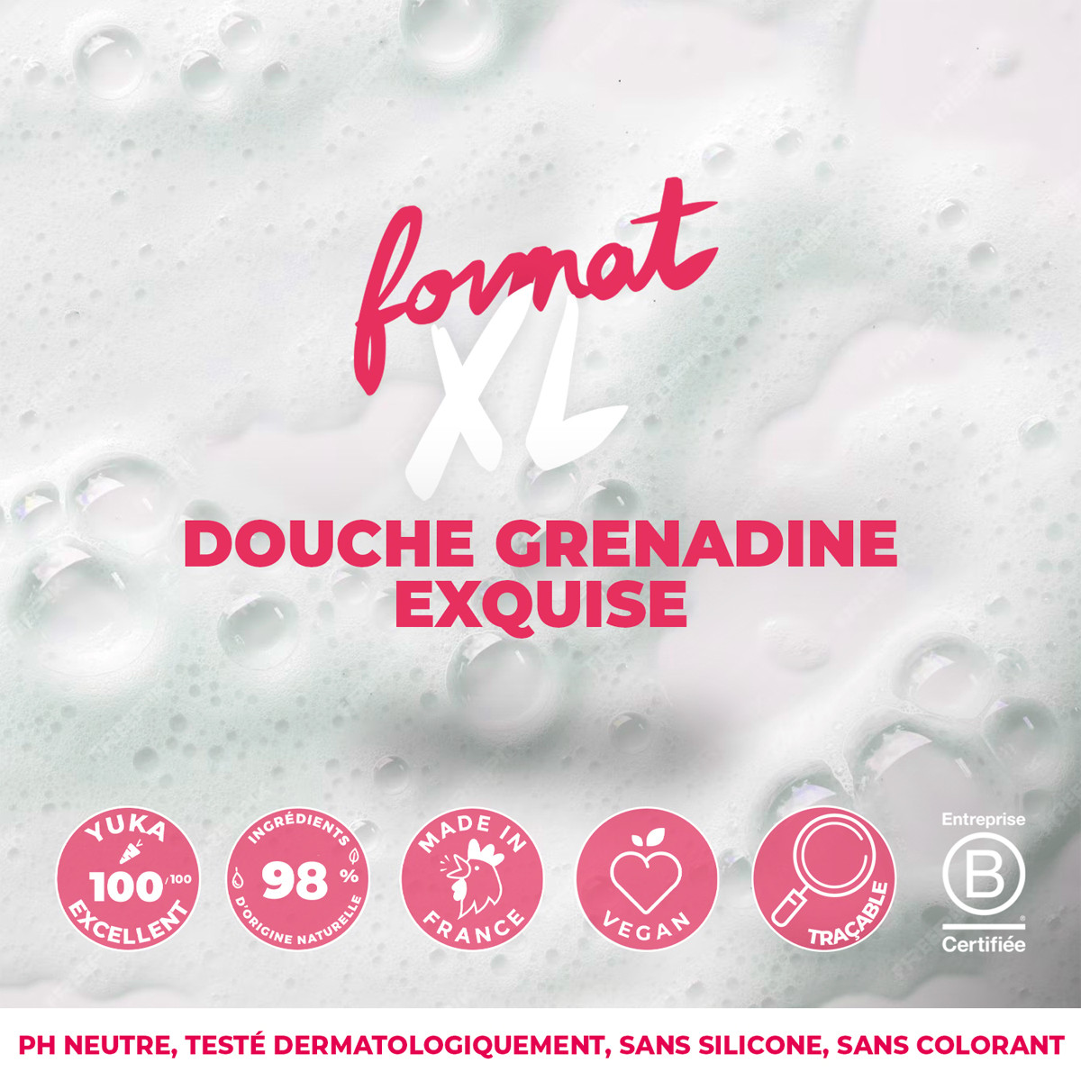 Gel douche hydratant - Grenadine exquise - 500 ml