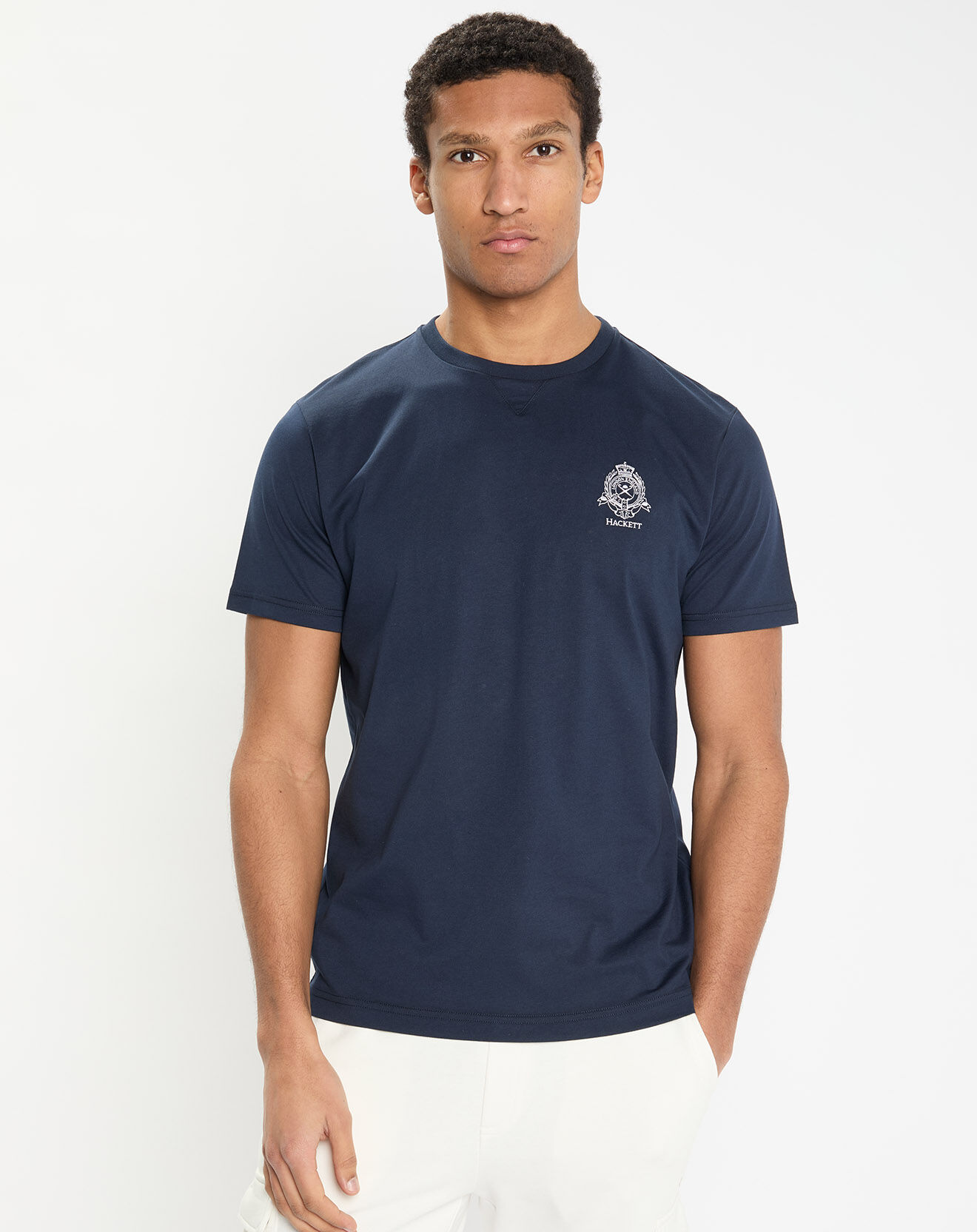 Hackett London T-Shirt Regular Fit Blason bleu