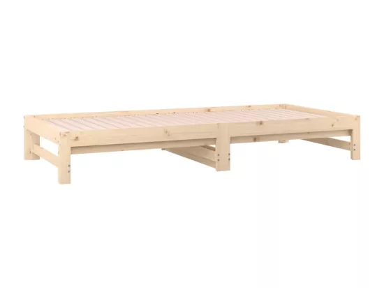 Lit coulissant 2x(90x190) cm Bois de pin massif