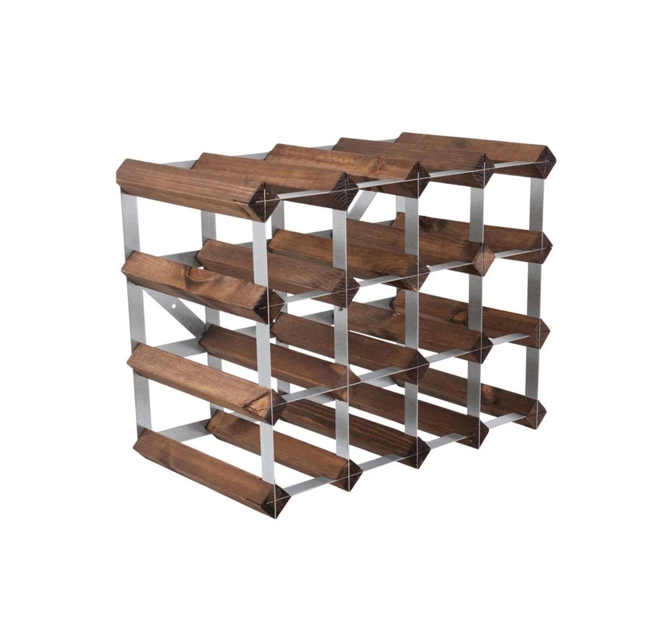 Traditional Wine Rack  Vinreol, 16 flasker - mørk eg