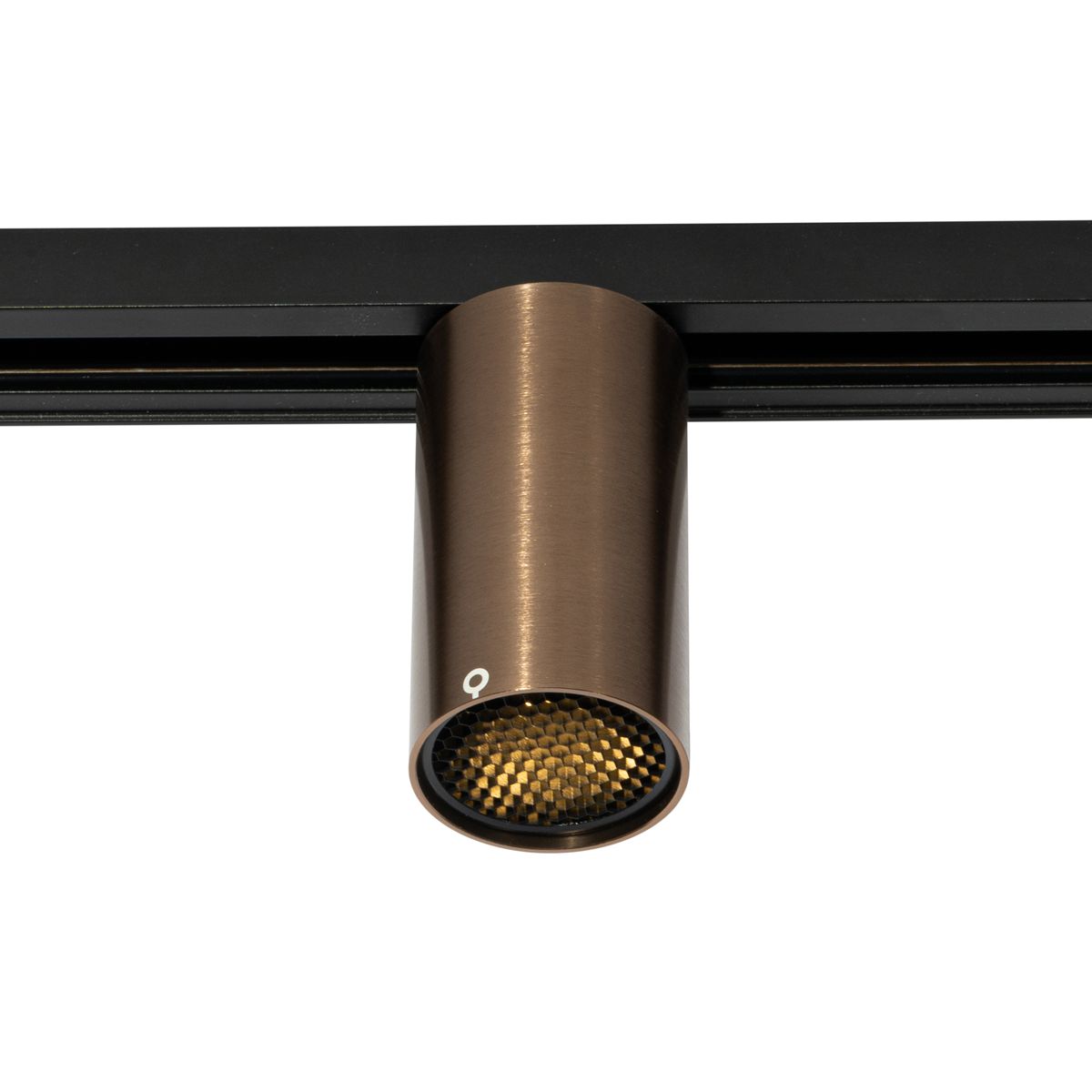 Moderne spot donker brons voor railsysteem 1-fase GU10 50mm - Iconic Ruby Honey