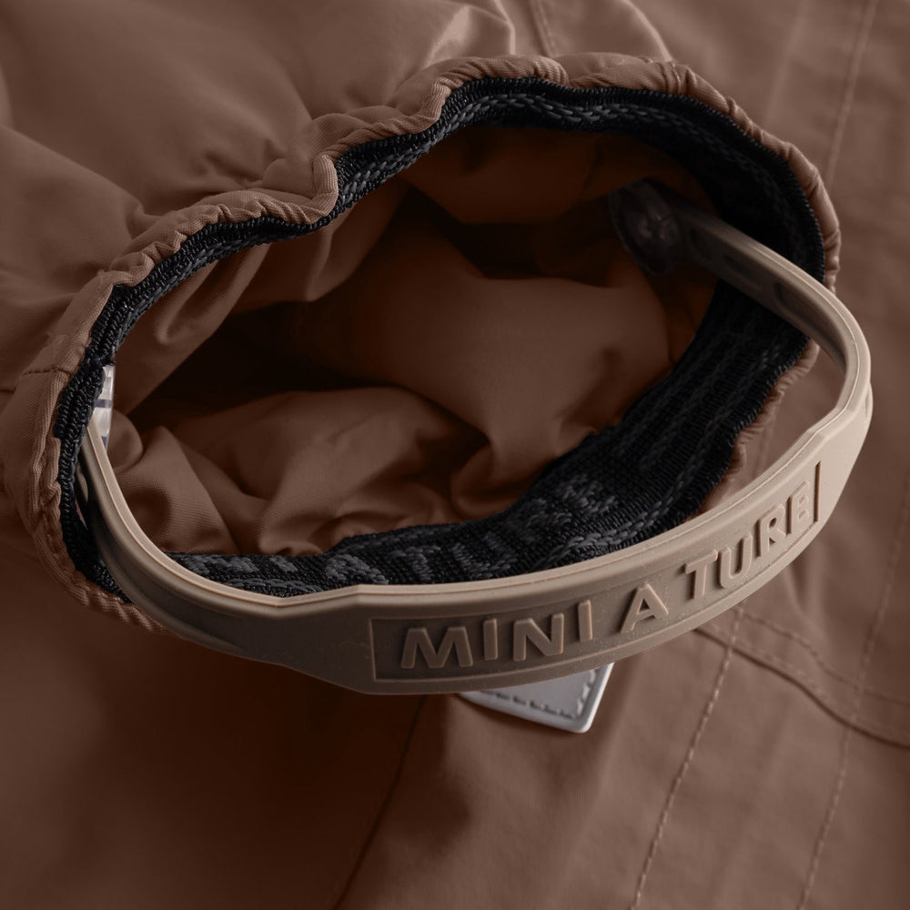 Køb Mini A ture Chestnut Brown Matwisti Fleece Lined Snowsuit. GRS