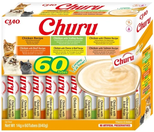 INABA Churu Variety box Chicken - Kattegodbidder - 60 x 14g