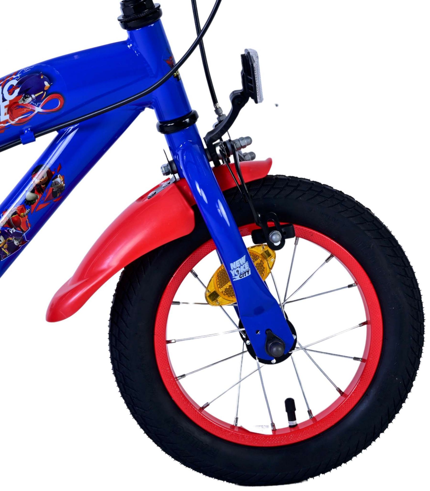 Kinderfahrrad Sonic für Jungen 12 Zoll Kinderrad in Blau Rot Fahrrad