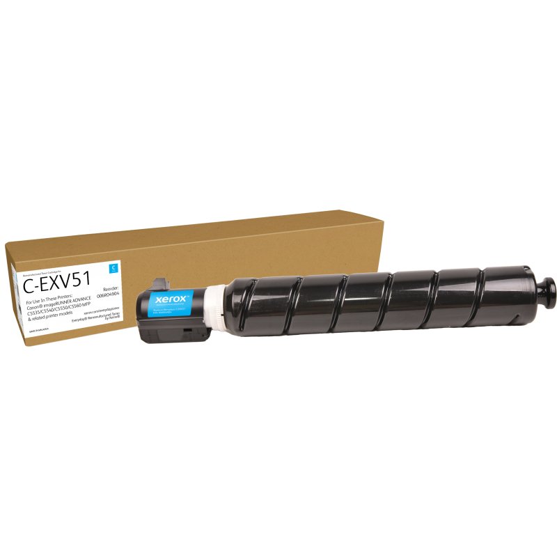 Toner remanufacturé Cyan Everyday™ de Xerox compatible avec Canon C-EXV51 (0482C002), Capacité standard