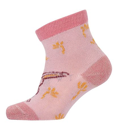 Melton Socken m. Kaninchen - ganz rosa