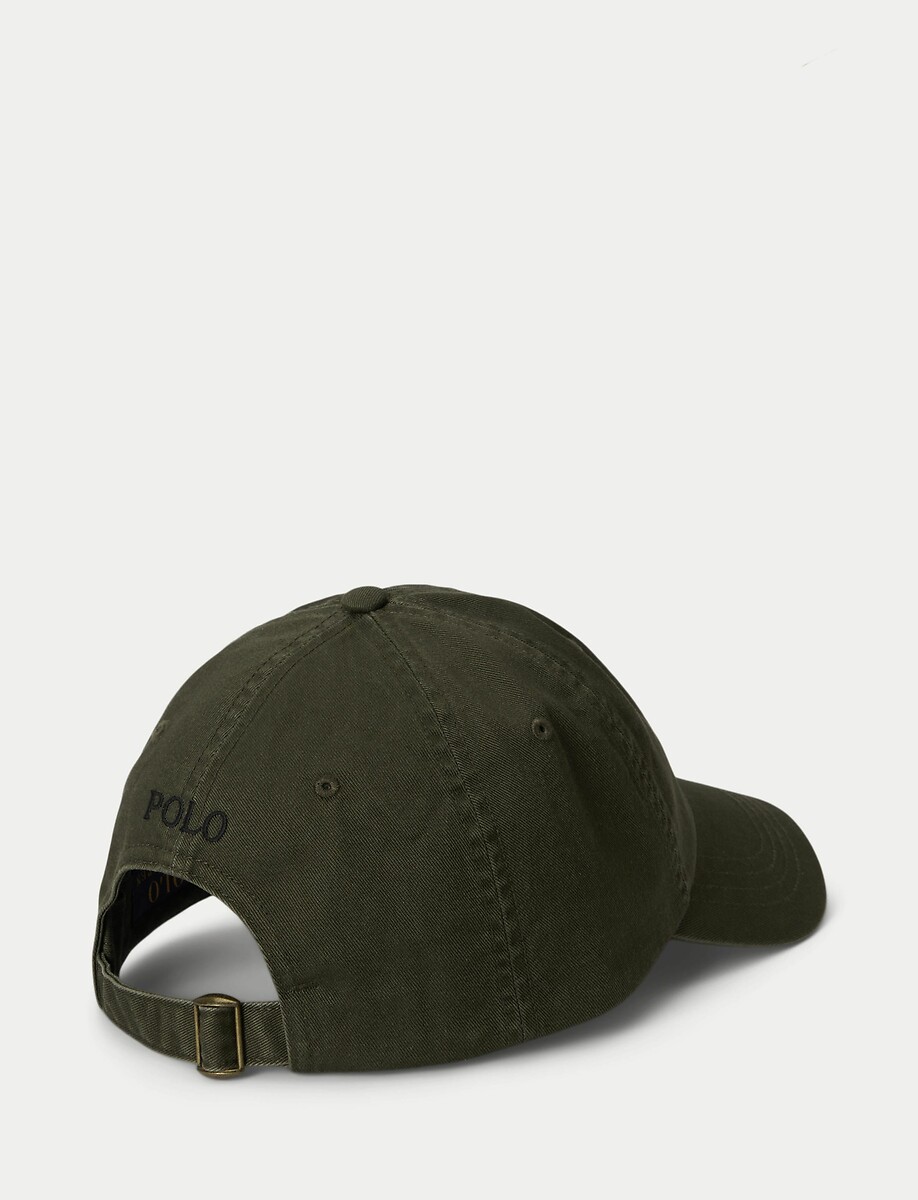 POLO RALPH LAUREN<br>Boné de beisebol em algodão, chino