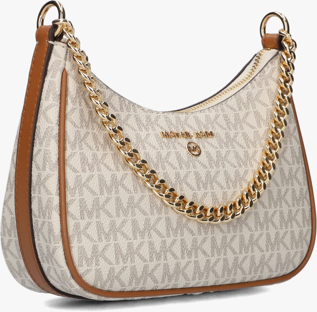 MICHAEL KORS beige michael kors schoudertas sm chain pouchette