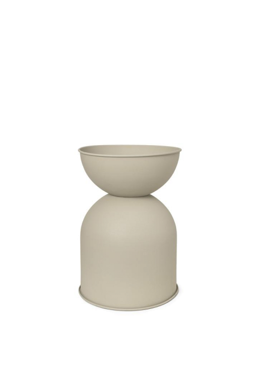 Ferm Living Hourglass plantenbak medium black