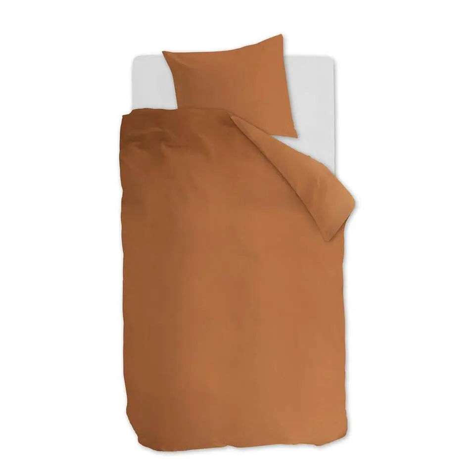 Ambiante Cotton Uni dekbedovertrek - 140x200/220 - Oranje