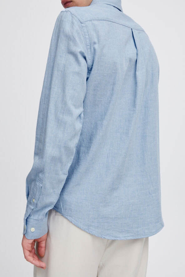 Casual Friday CFANTON LS BD fil a fil shirt Chambray blue