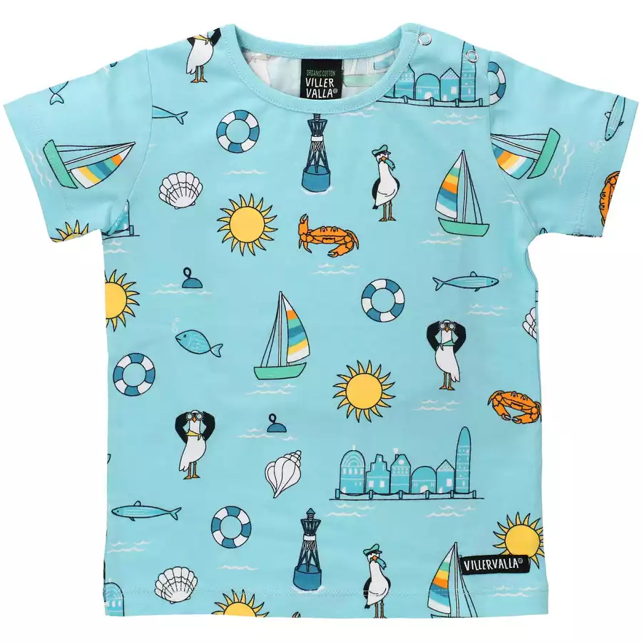Villervalla Shirt Kurzarm Summer LGT Aruba blau