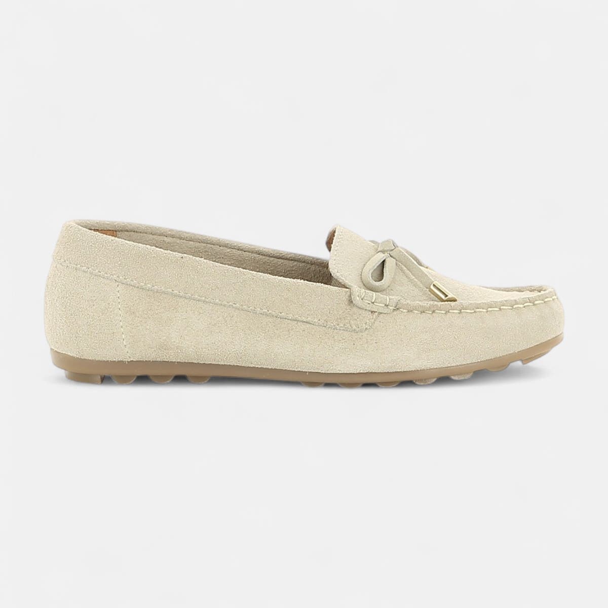 Mocassins Femme en cuir beige