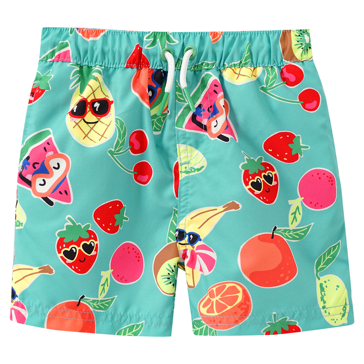 Famy Baby Badeshorts mit Allover-Print helltürkis