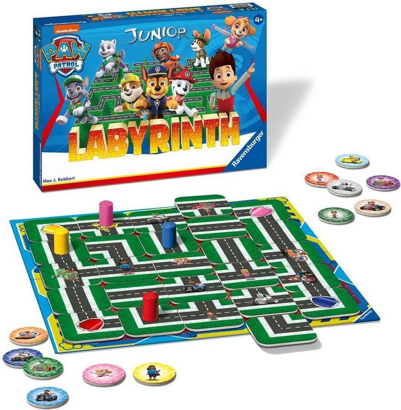 Ravensburger - Paw Patrol Junior Labyrinth - Bordspel - Multicolor - Hout