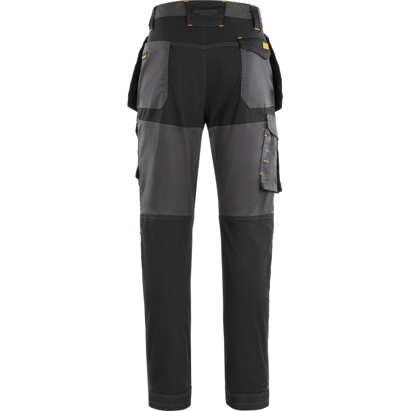 DeWALT Westport werkbroek met holsterzakken en kniezakken 54 zwart/grijs
