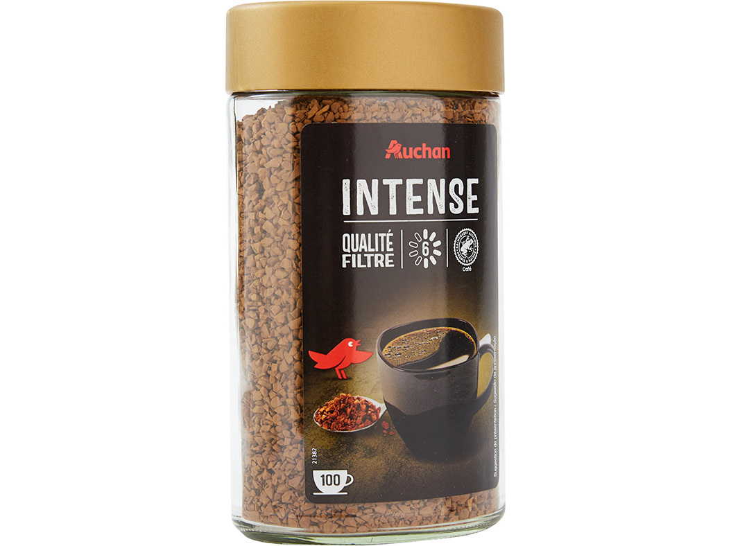 CAFÉ AUCHAN LIOFILIZADO GOLD INTENSO 200G