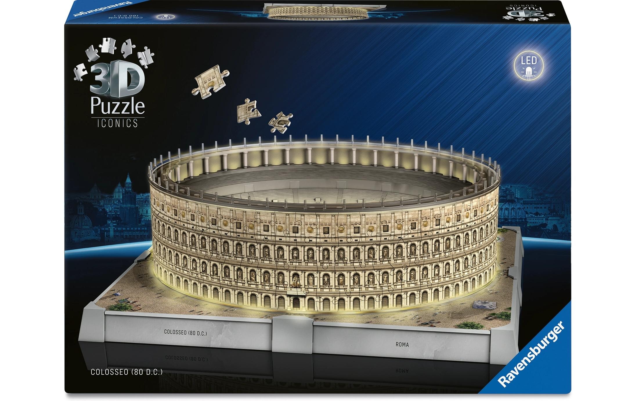 Ravensburger 3D-Puzzle »Iconics Colosseum with Light« 3D-Effekt