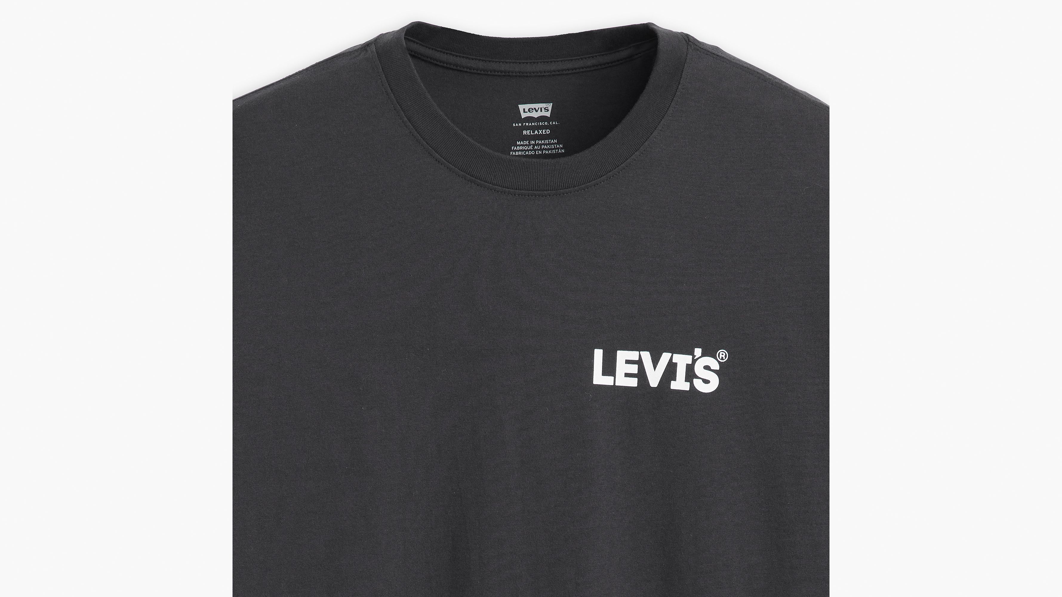Relaxed Fit Graphic Tee - Headline Logo 3 Caviar - Black