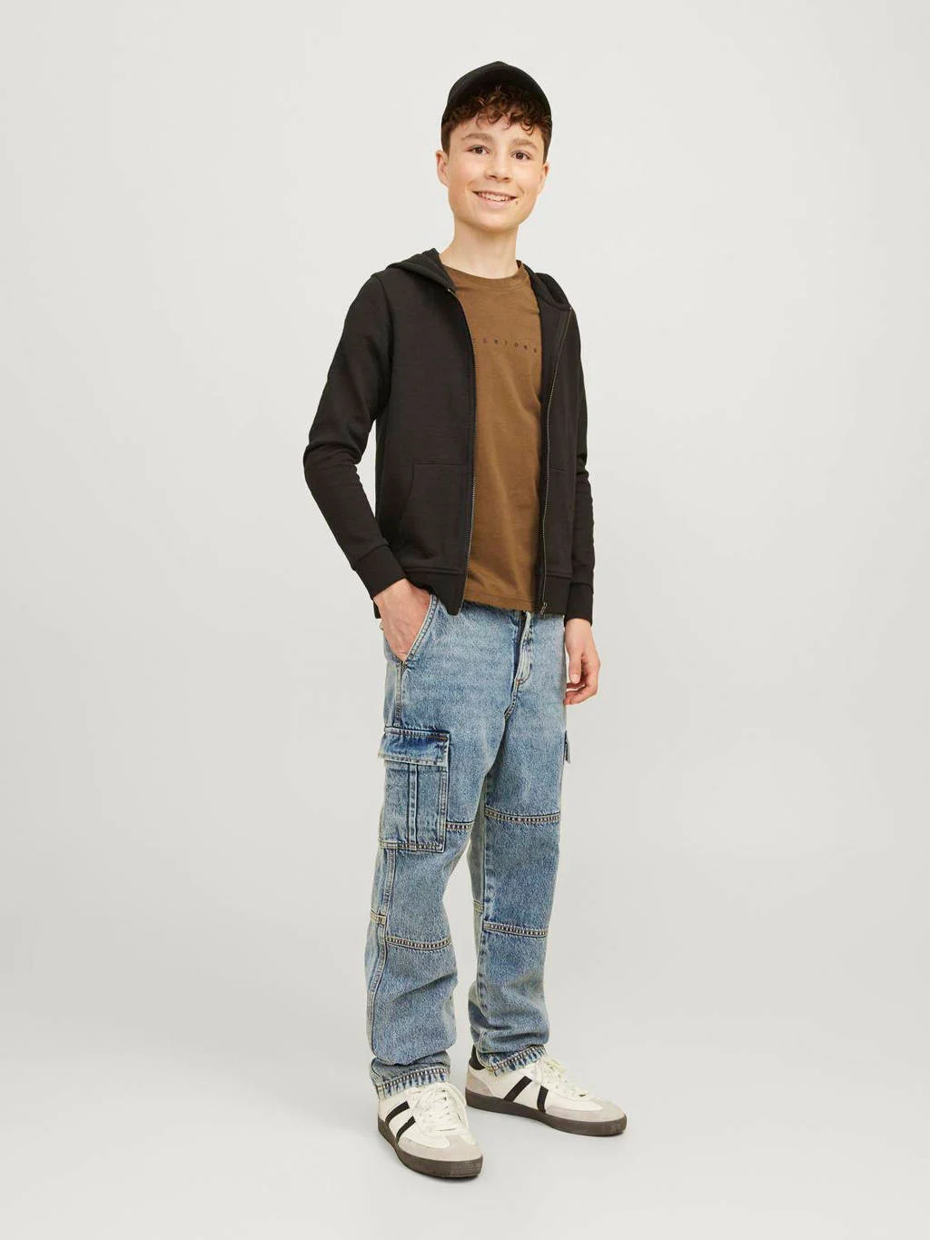 JACK & JONES loose fit jeans JJICHRIS JJWADE blue denim