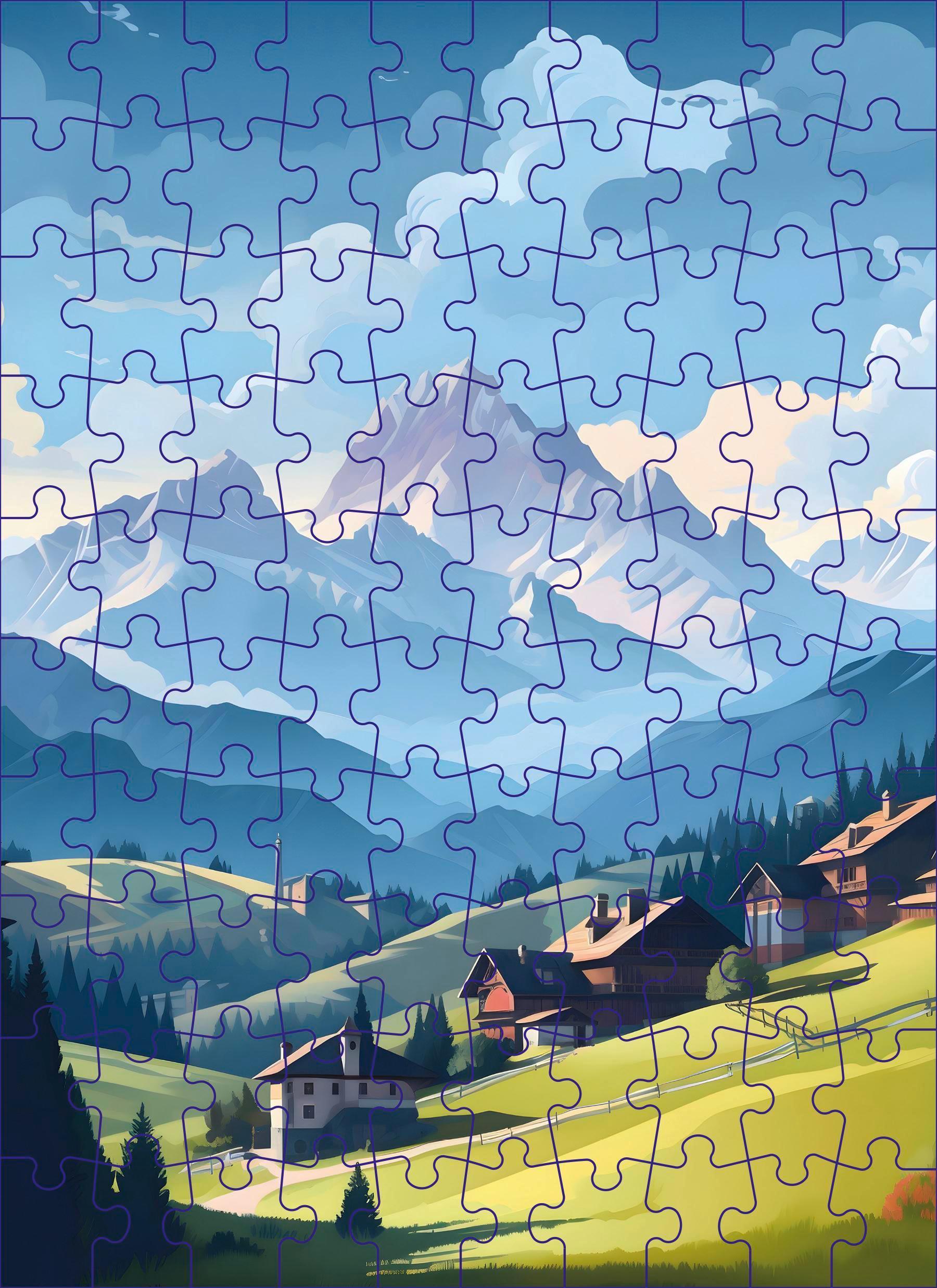 Servus! Kleine Puzzle-Grüße aus den Bergen