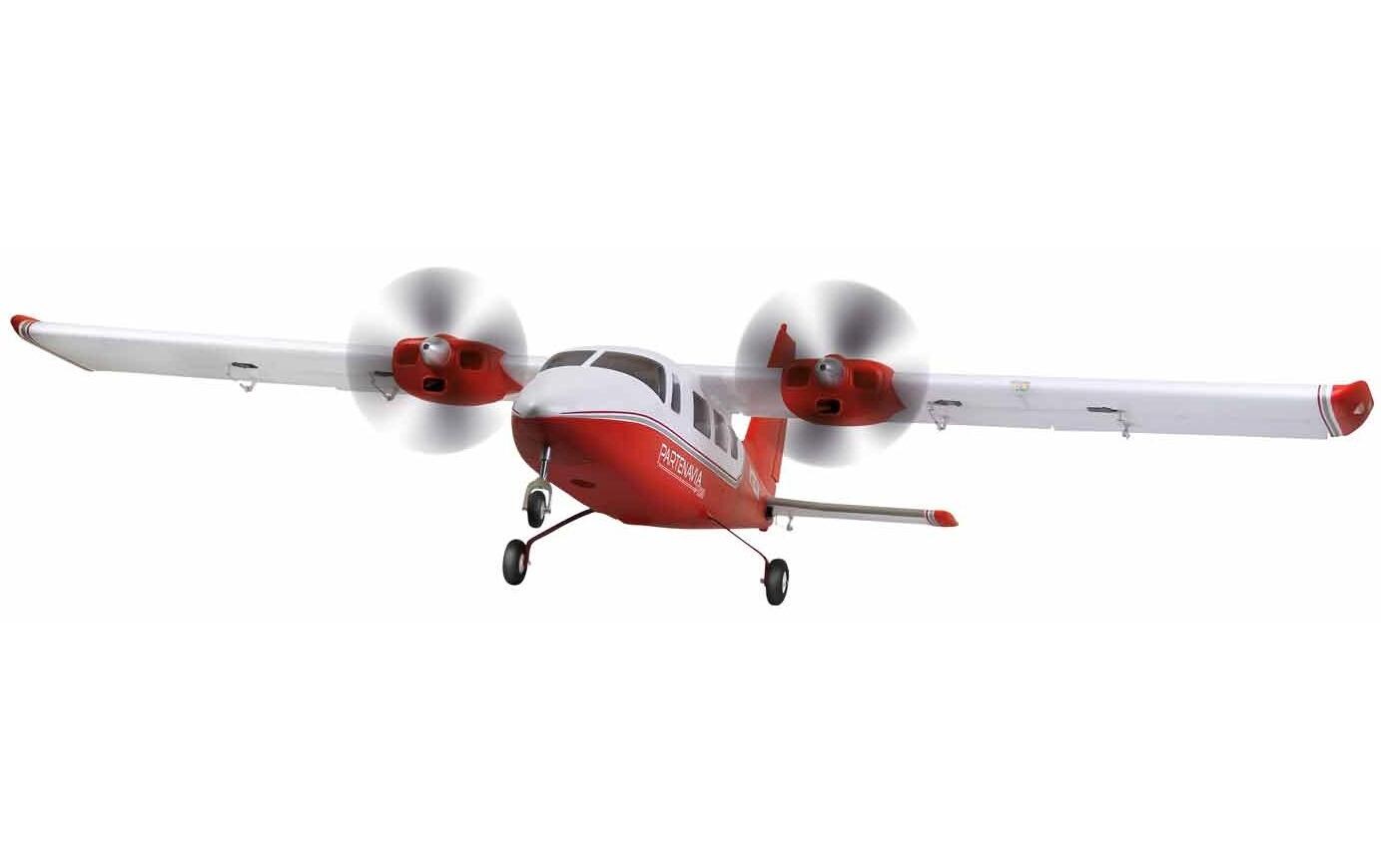Motorflugzeug Partenavia P68 1400 mm RR<br>2-Motoriges Flugzeug mit Brushless Motoren & Servos