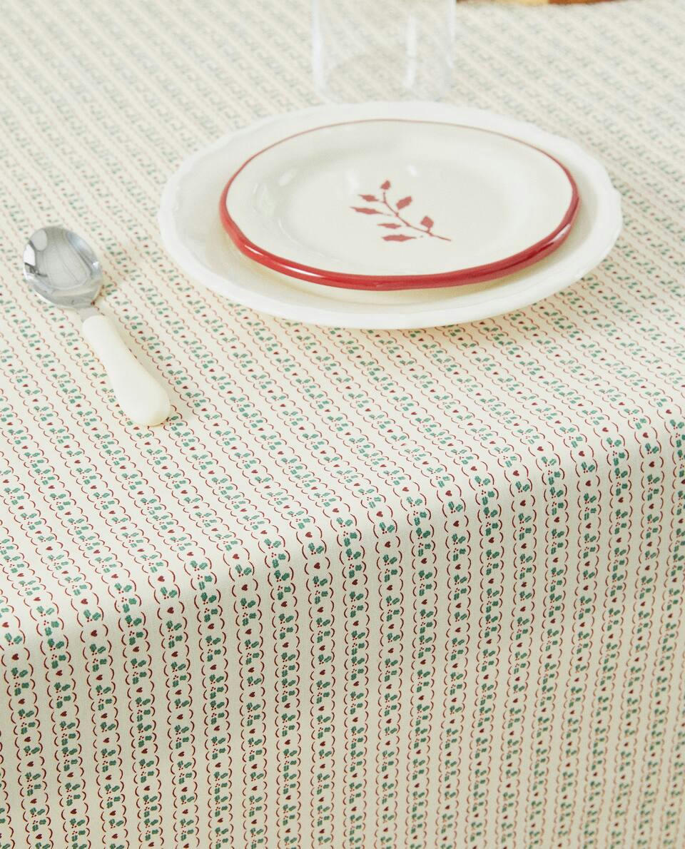 TOALHA DE MESA INFANTIL DE NATAL COM REVESTIMENTO DE RESINA