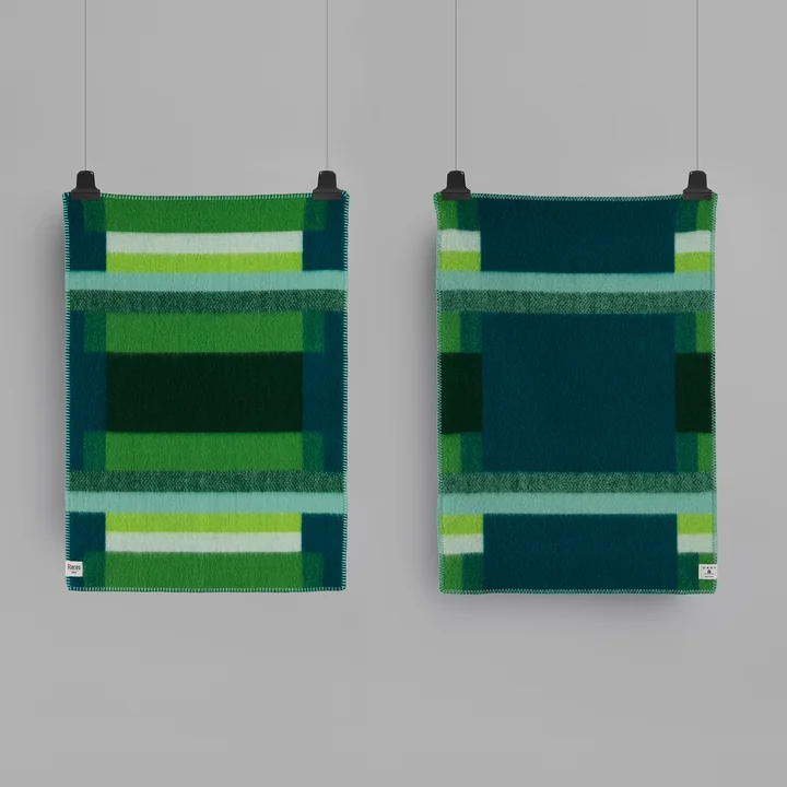 Røros Tweed - Mikkel Baby Wolldecke 100 x 67 cm, grau