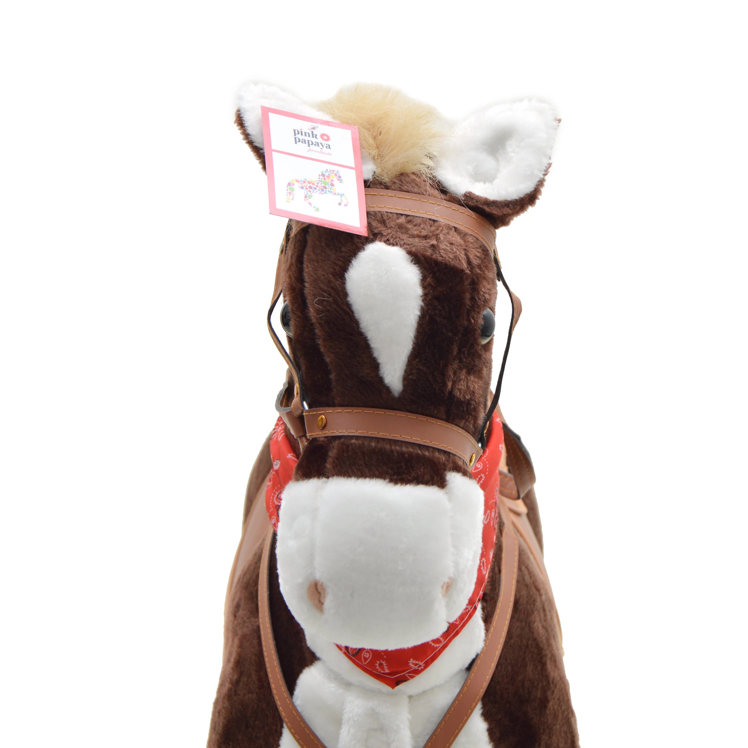 Pink Papaya Stehpferd für Kinder zum Reiten Max 105 cm