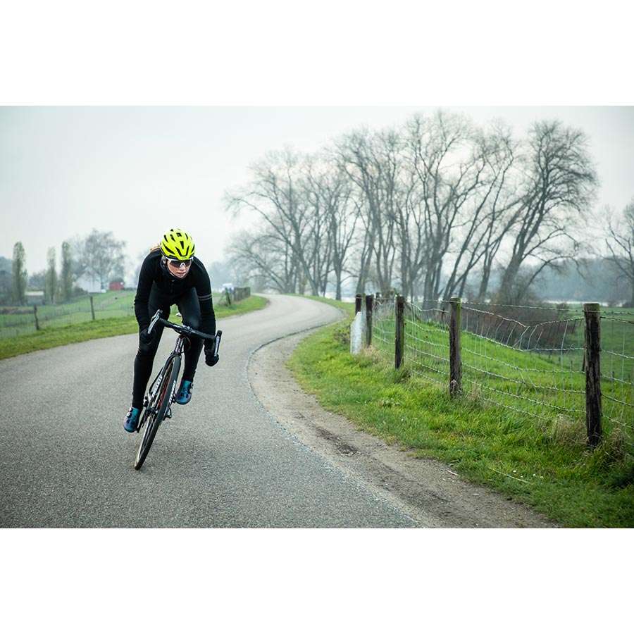 Abus StormChaser Race Fietshelm Neon Geel
