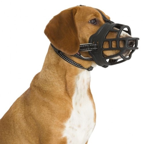 focinheira preta para cachorro