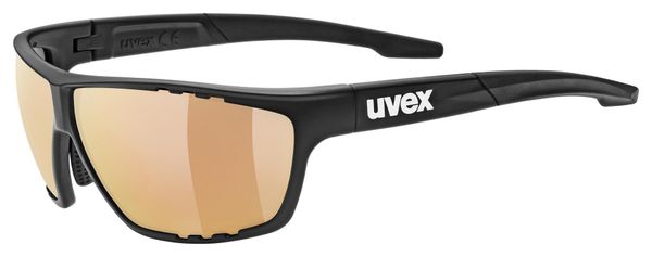 Lunettes UVEX Sportstyle 706 CV V Noir Mat / Rouge
