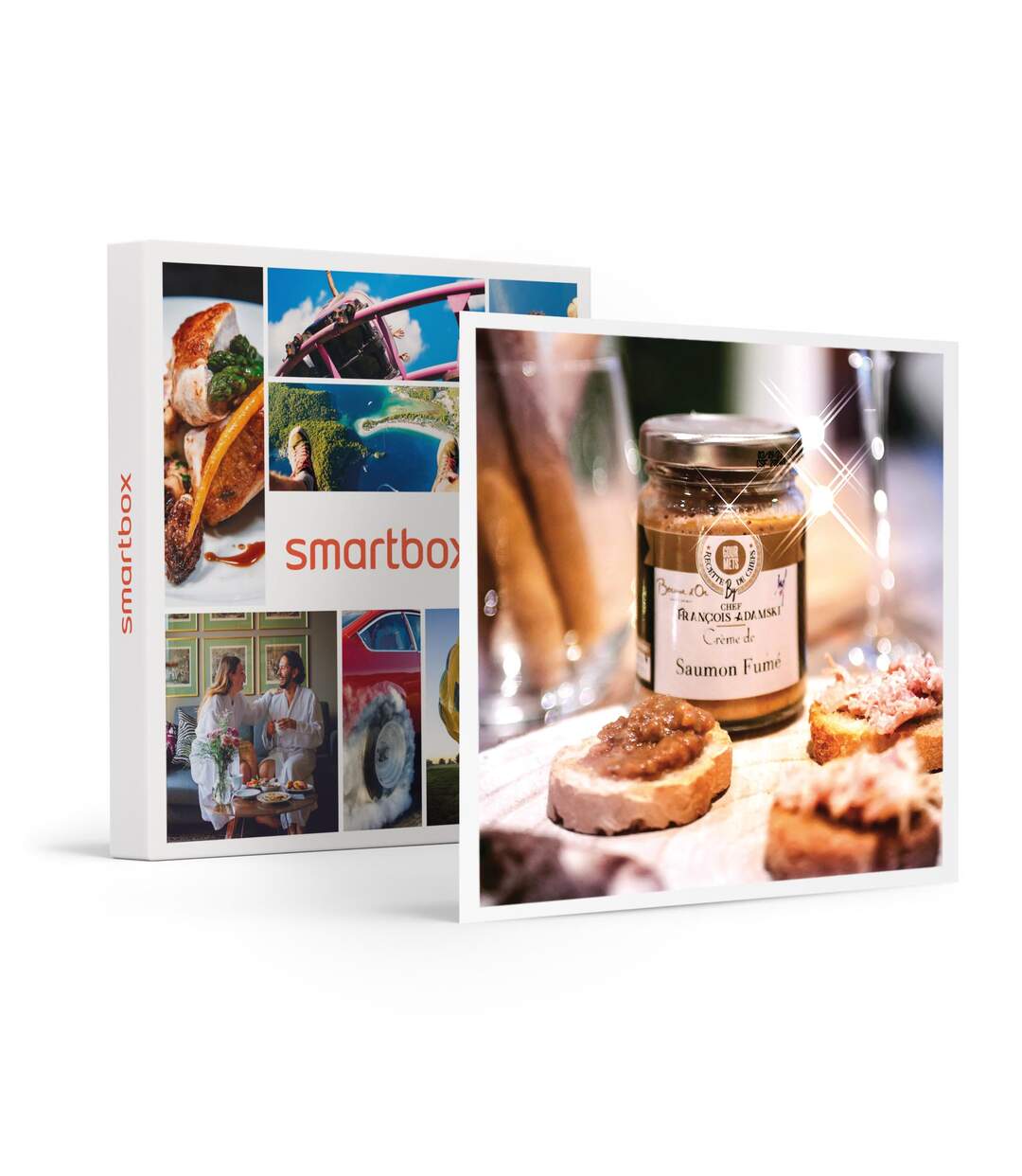 Coffret 7 services livré à domicile : produits de sélection MOF, terrines et vin - SMARTBOX - Coffret Cadeau Gastronomie