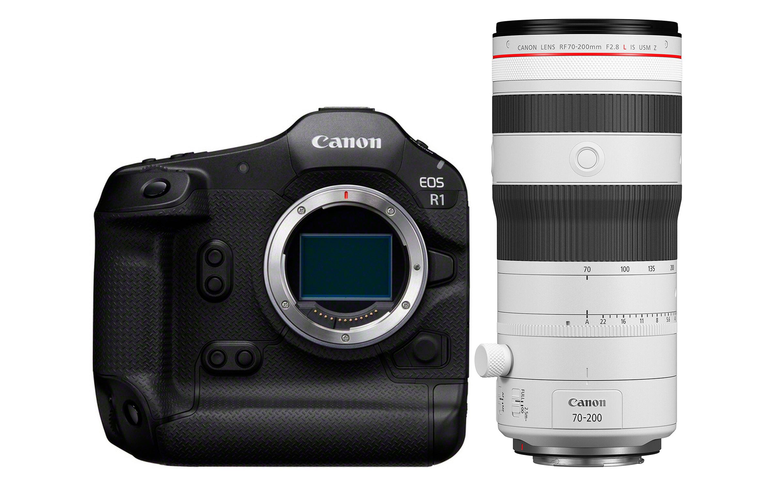 Fotokamera EOS R1 Kit RF 70-200mm F/2.8L IS USM Z<br>Leistungsstarke Kamera, geeignet für Sport-, Nachrichten- und Action-Aufnahmen inklusive Objektiv