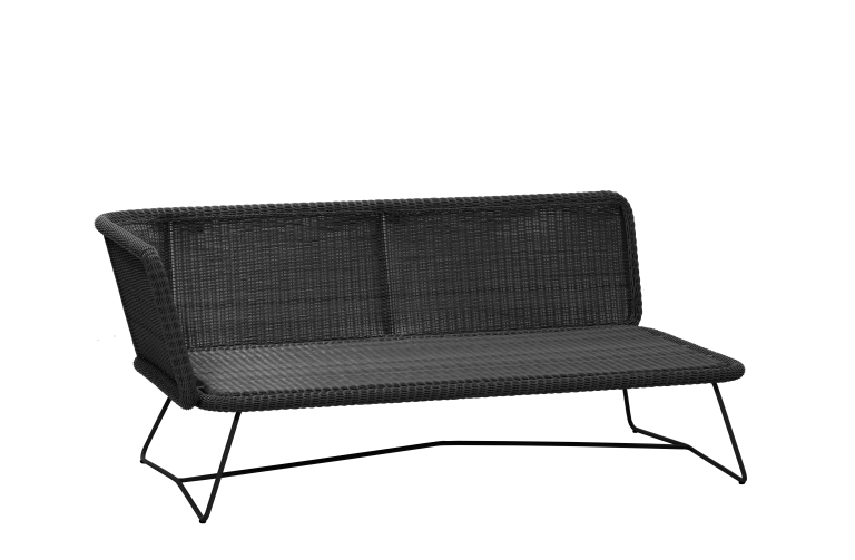 Cane-Line Horizon 2-zits loungebank module rechts grijs