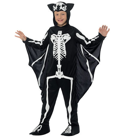Smiffys Kostüm - Bat Skeleton - Schwarz/Weiß