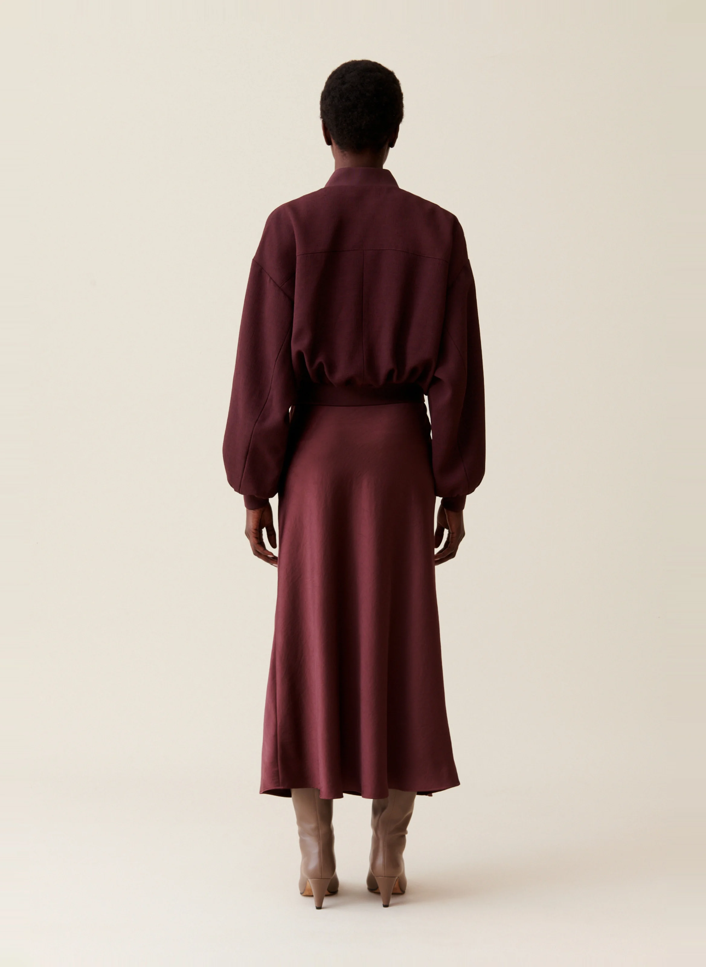 Veste col teddy ample | Marron