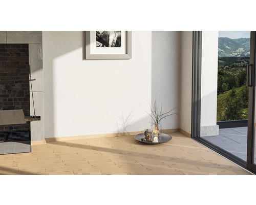SKANDOR plint grenen V-groef FOKI076 FU60L 19 x 58 x 2400 mm