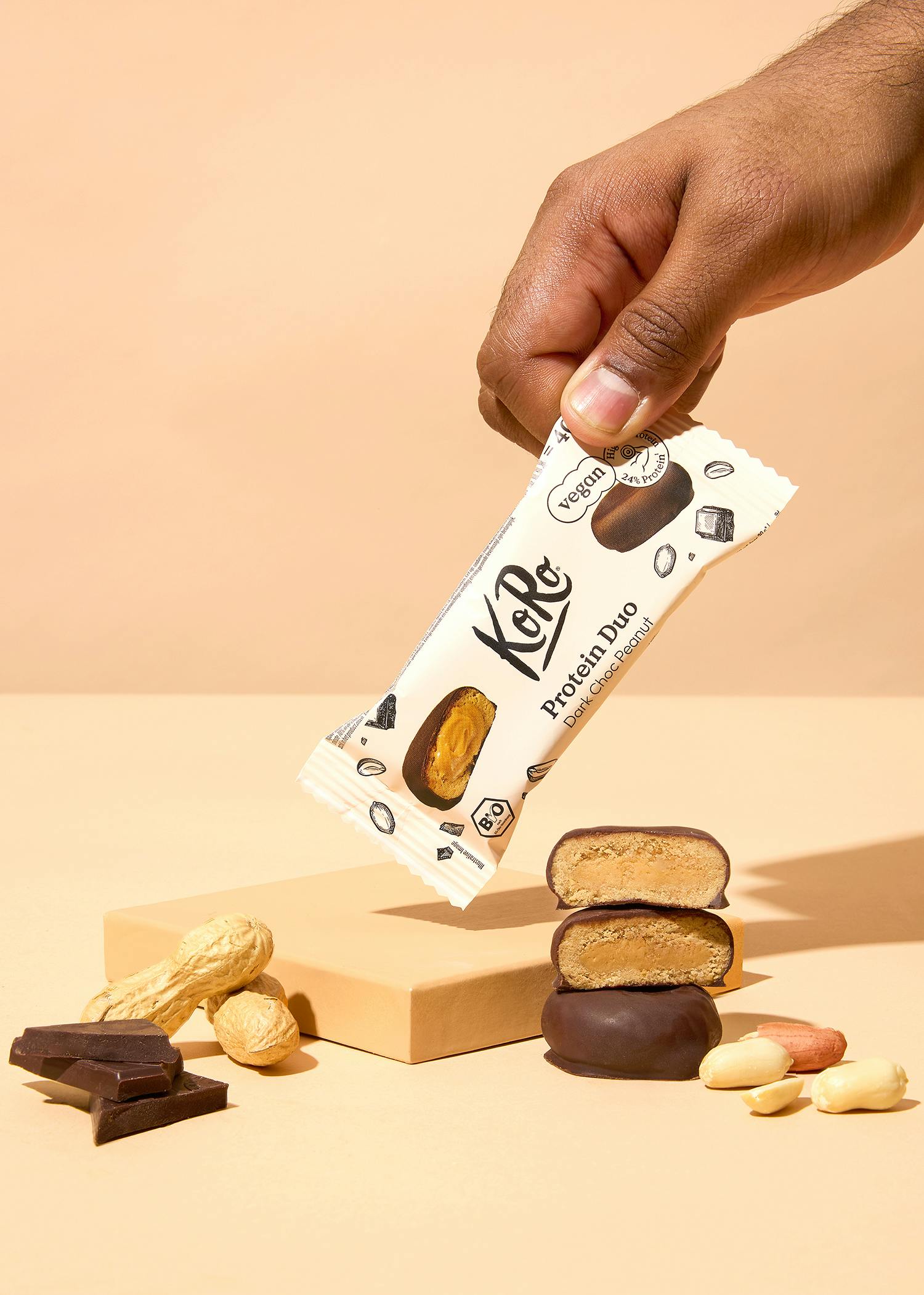 Bio Protein Duo Dark Choc Peanut 2 x 20 g