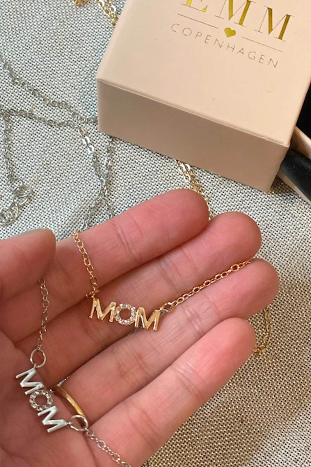 EMM Copenhagen MOM Necklace W. Zirkonia Stone lver