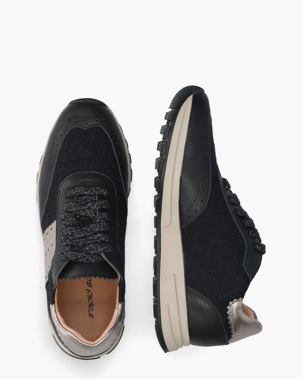 Rapid Soul Yavanna Zwart/Zilver Damessneakers