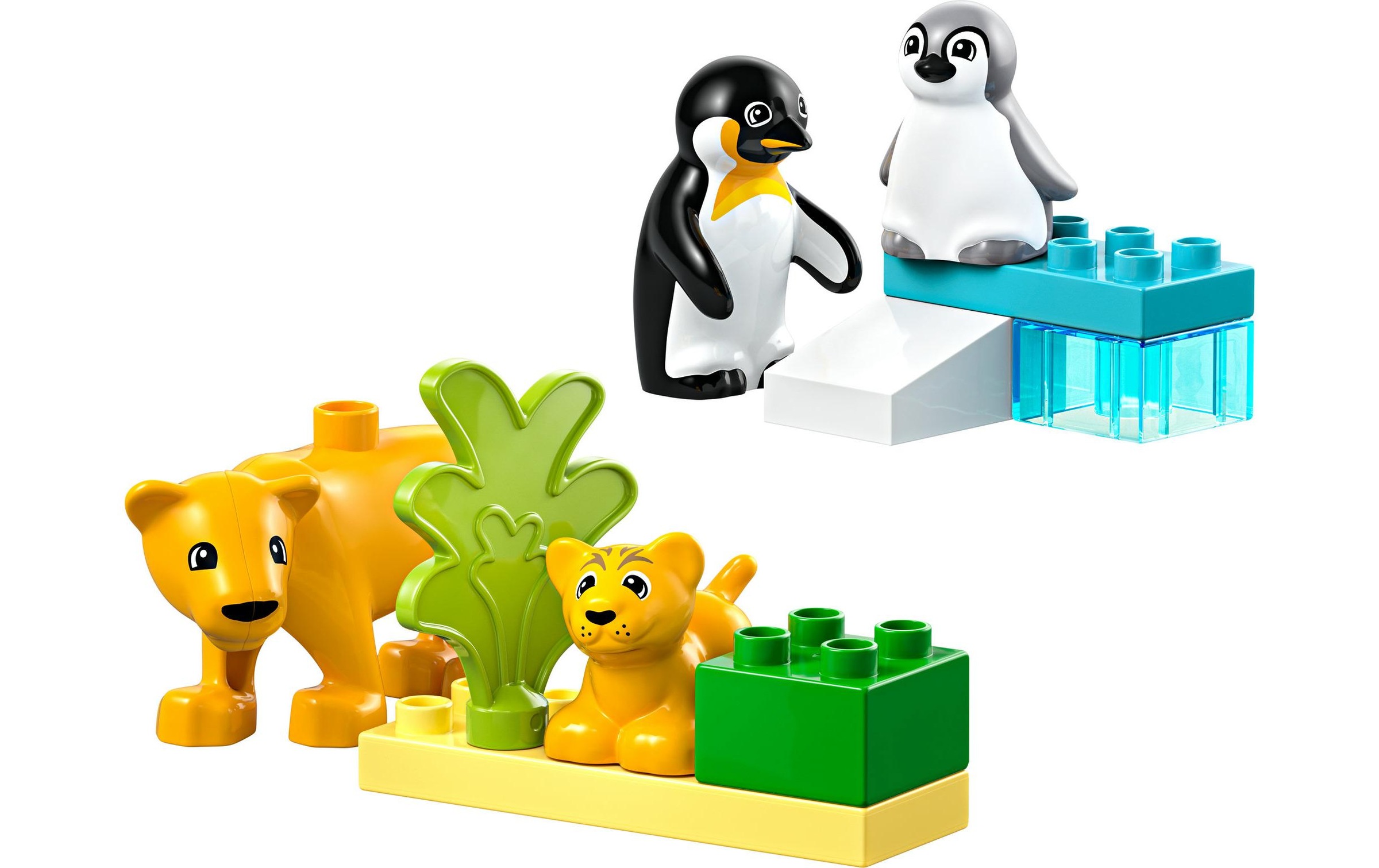 LEGO® Spielbausteine »DUPLO® Wildtier-Familien Pinguine und Löwen 10442«