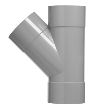 Martens T-stuk 45 Graden Mof gGrijs 40 mm