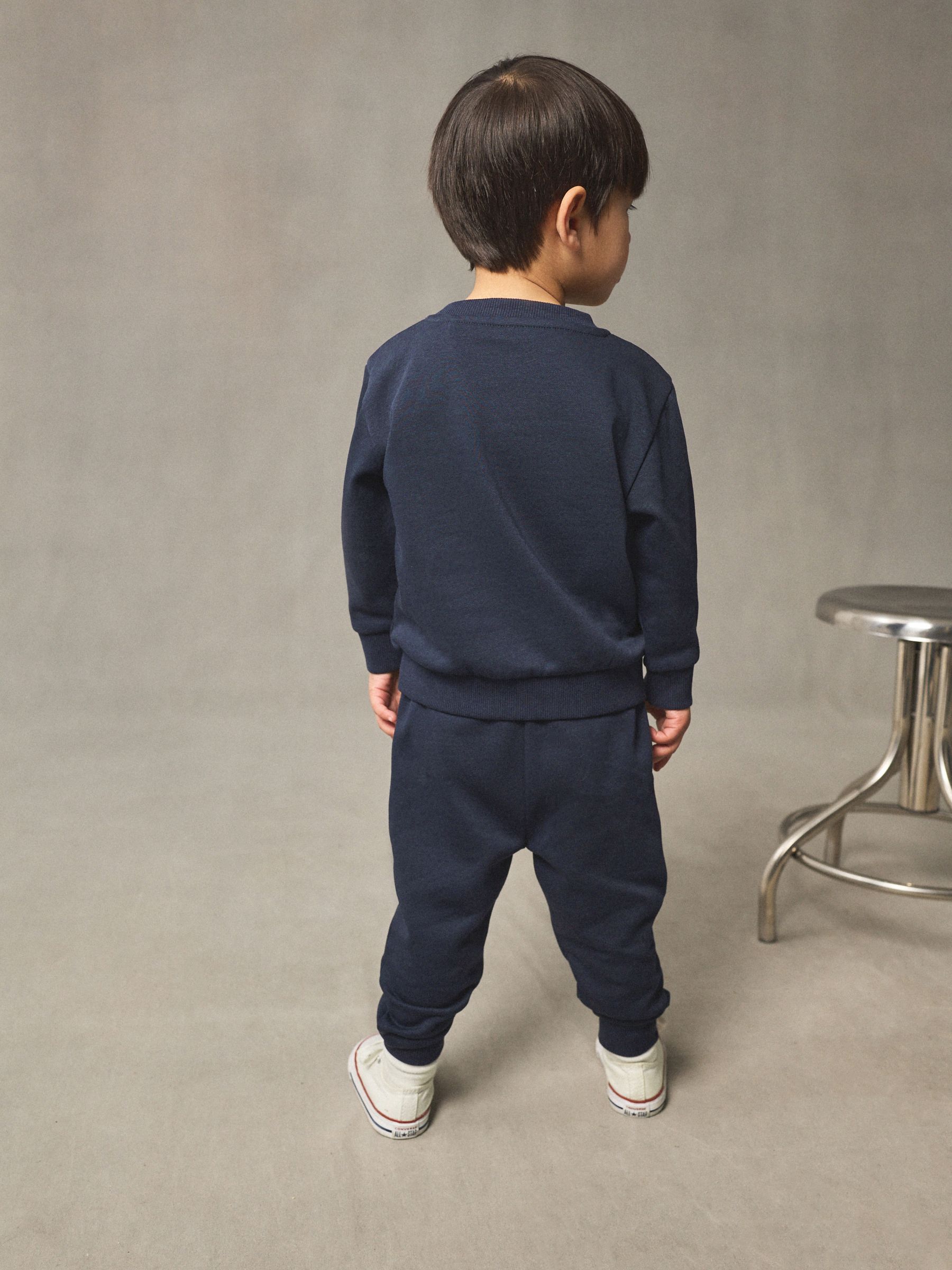 Donkerblauw - Set met sweatshirt en joggingbroek (3mnd-7jr)