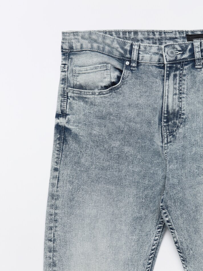Calça jeans super skinny - Azul lavado
