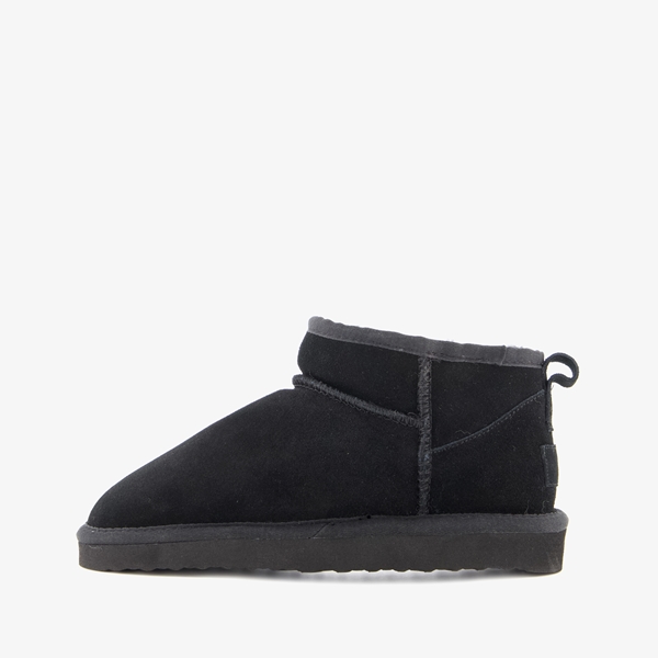 Hush Puppies gevoerde suede dames enkellaarsjes