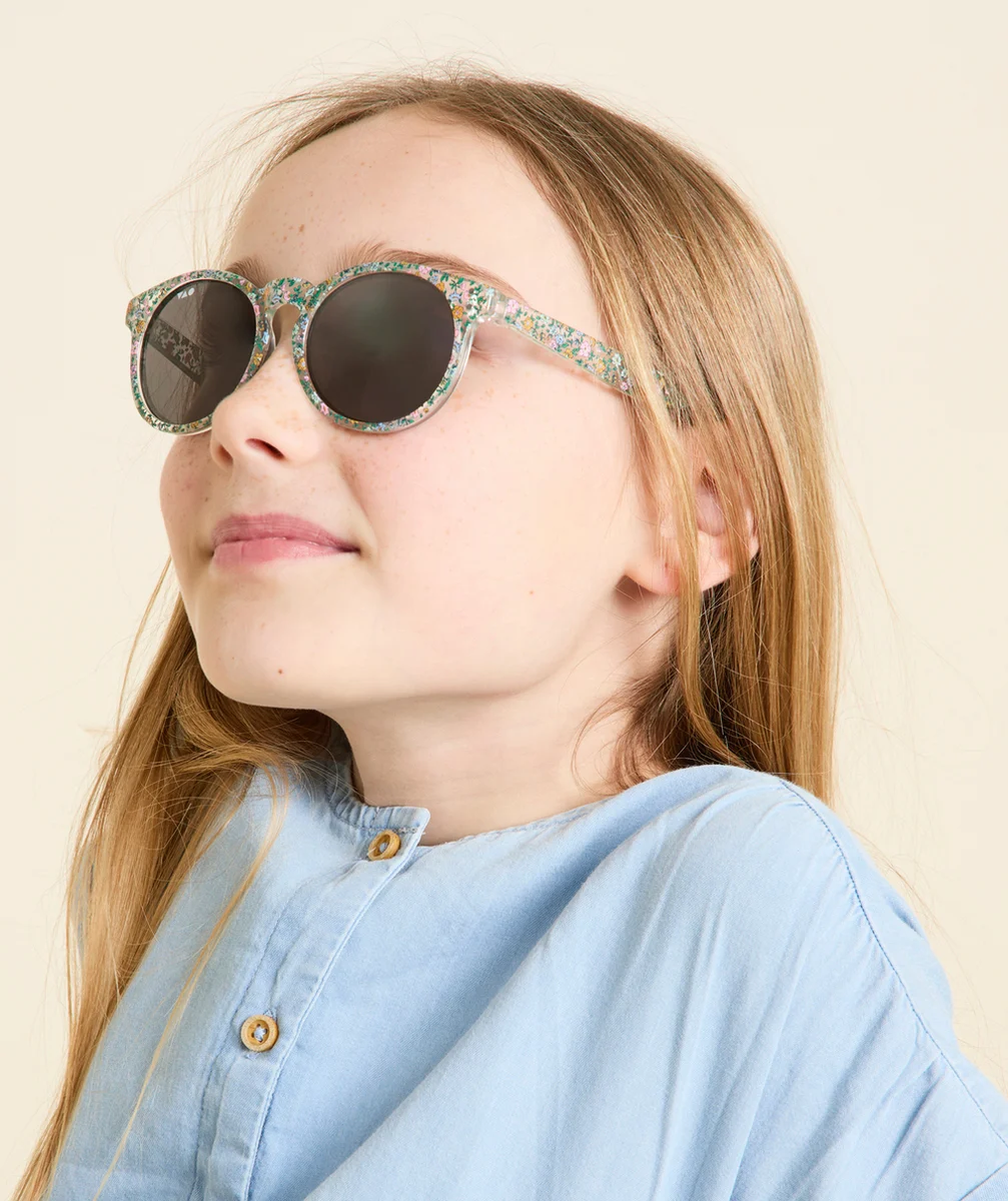 lunettes de soleil fille imprimés fleurs